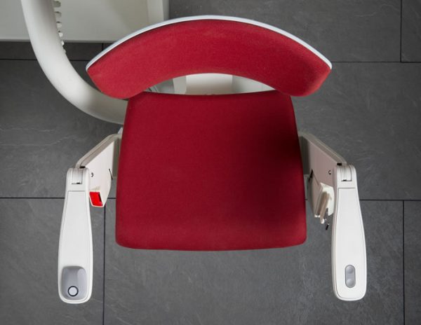 Oto Lift stairlift in red